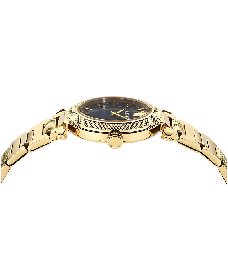 Versace Women's V-Musa Ip Yellow Gold Stainless Steel Bracelet Watch 35mm