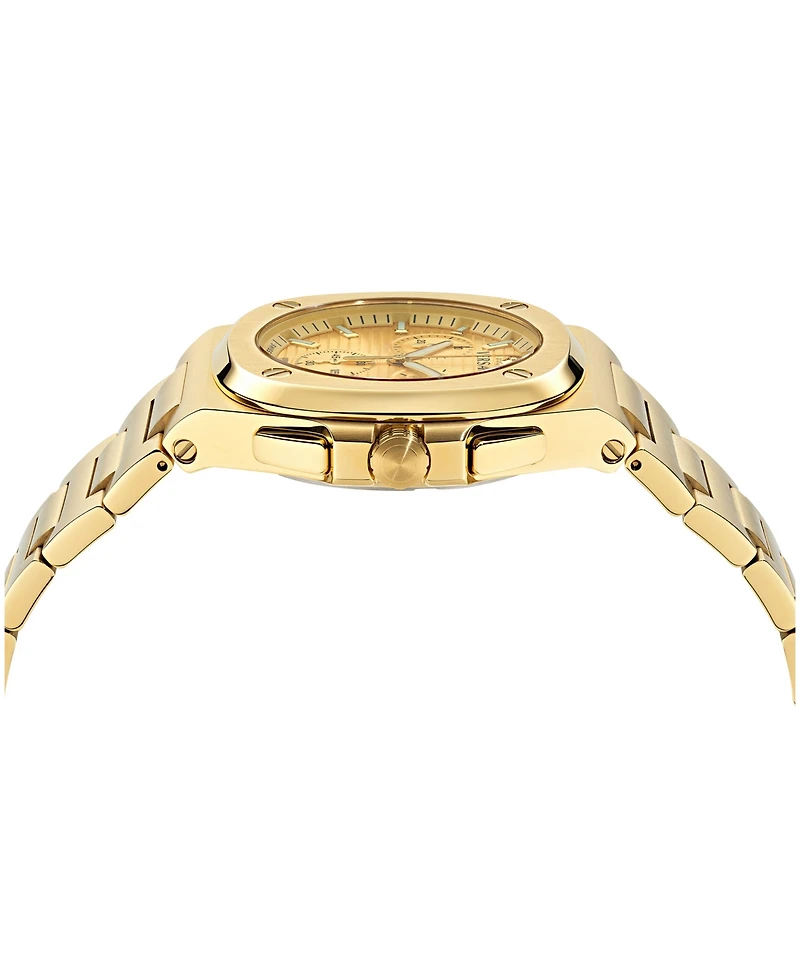 Versace Men's Tolomeo Chrono Silver Stainless Steel Bracelet Watch 40x49mm