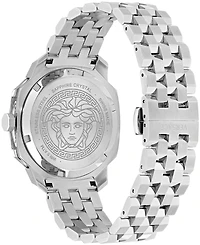 Versace Women's Dylos Silver Stainless Steel Bracelet Watch 39mm