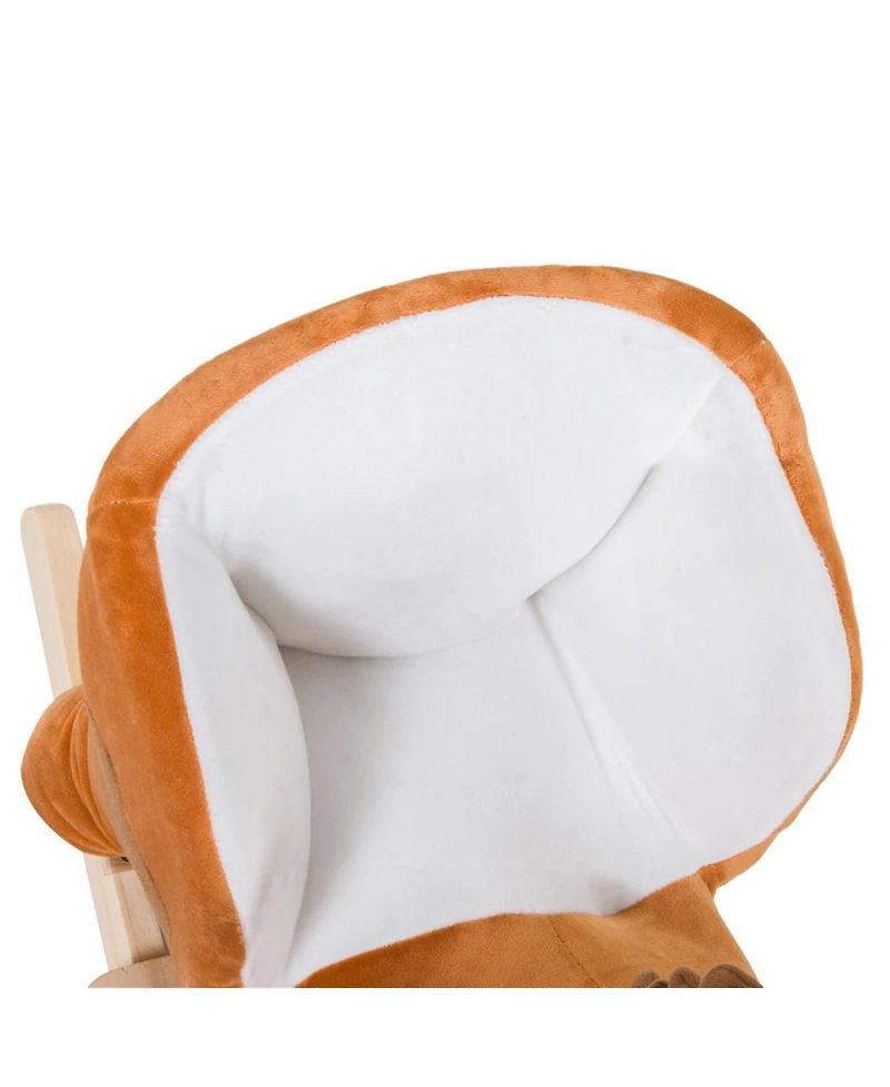 Yobtop Plush Wooden Musical Rocking Horse, Ages 18 Months+