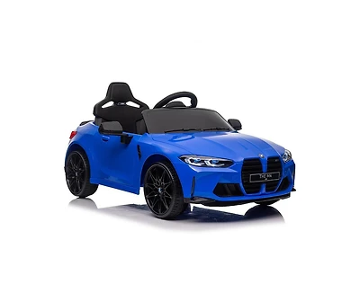Yobtop 12V Kids Ride-On Car with Remote Control and Led Lights, Ages 2+