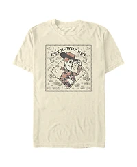 Fifth Sun Men's Disney Pixar Toy Story Woody Wild West Wanted Poster Graphic T-Shirt