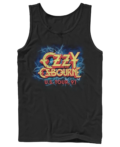 Fifth Sun Men's Ozzy Osbourne U.s. Tour 91 Graphic Tank Top