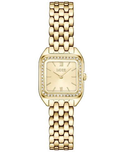 Hugo Boss Women's Mae Petite Quartz Ionic Plated Thin Gold Steel Watch 22mm