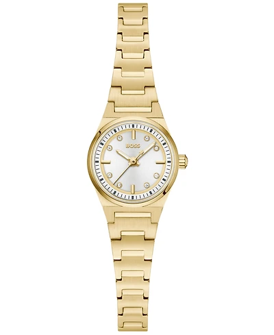 Hugo Boss Women's Candor Quartz Ionic Plated Thin Gold Steel Watch 20mm