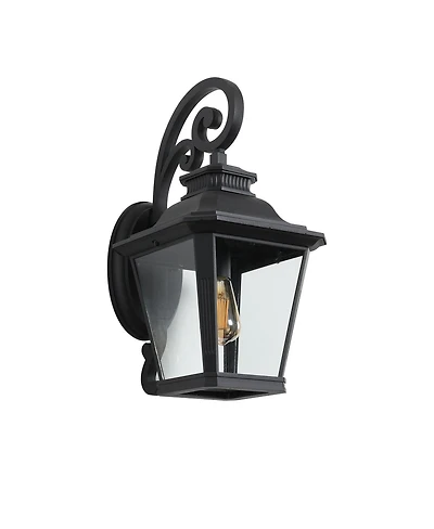 Asagikoiai 21" Farmhouse Outdoor Wall Lantern Light, Aluminum Waterproof Porch Sconce