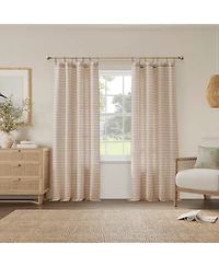Archaeo Woven Stripes Ring Top Curtains