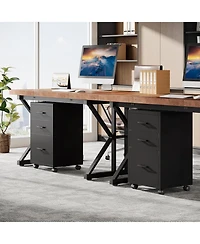 Tribesigns 3-Drawer Mobile File Cabinet with Casters