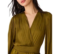 Steve Madden Women's Bei Smocked-Waist Tiered High-Low Dress