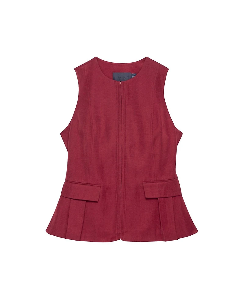 Mint Velvet Women's Tailored Tie Back Waistcoat