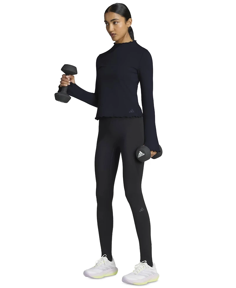 adidas Women's Long-Sleeve Funnel Neck Slim-Fit Shirt