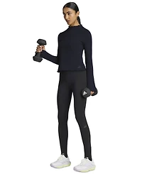 adidas Women's Long-Sleeve Funnel Neck Slim-Fit Shirt
