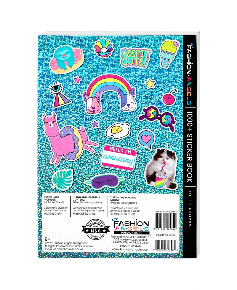 Fashion Angels Sticker Book Totes Adorbs 1000