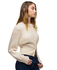 Hudson Jeans Women's Lizbeth Front-Zip Cropped Sweater