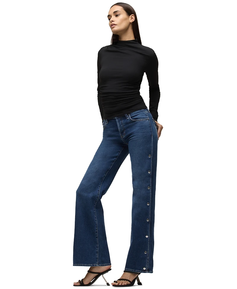 Hudson Jeans Women's Rosie High-Waisted Wide-Leg Jeans