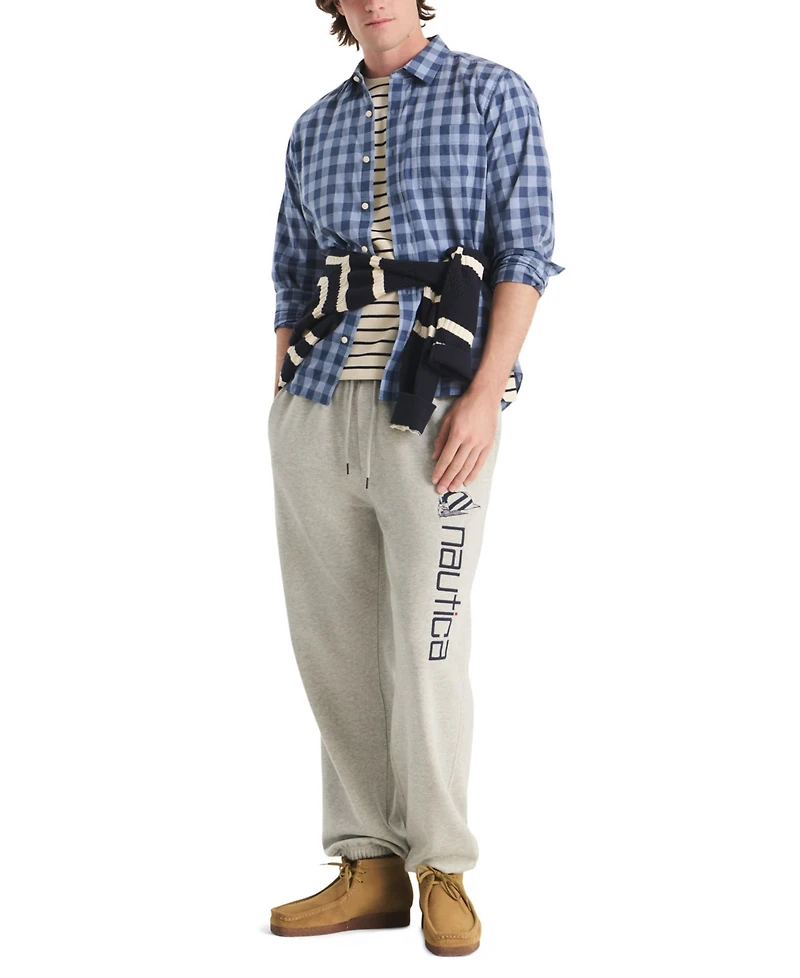 Nautica Men's Plaid Long-Sleeve Shirt