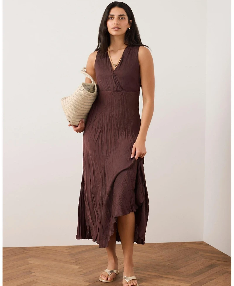 Mint Velvet Women's Crinkle Maxi Dress