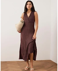 Mint Velvet Women's Crinkle Maxi Dress