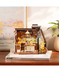 Robotime Baking Kitchen 3D Wooden Miniature Dollhouse Puzzle, Ages 3+