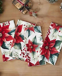 Avanti Poinsettia Classic Napkins, Set of 4