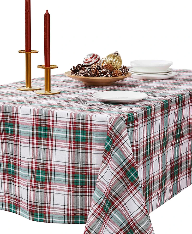 Avanti Holiday Plaid Tablecloth, 52" x 70"