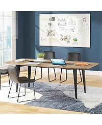 Tribesigns Boat-Shaped Conference Table