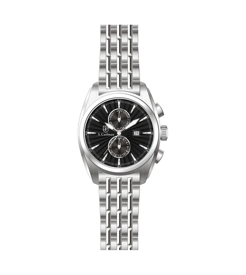 Invicta S.Coifman Men's Chronograph Dial Leather Strap Watch