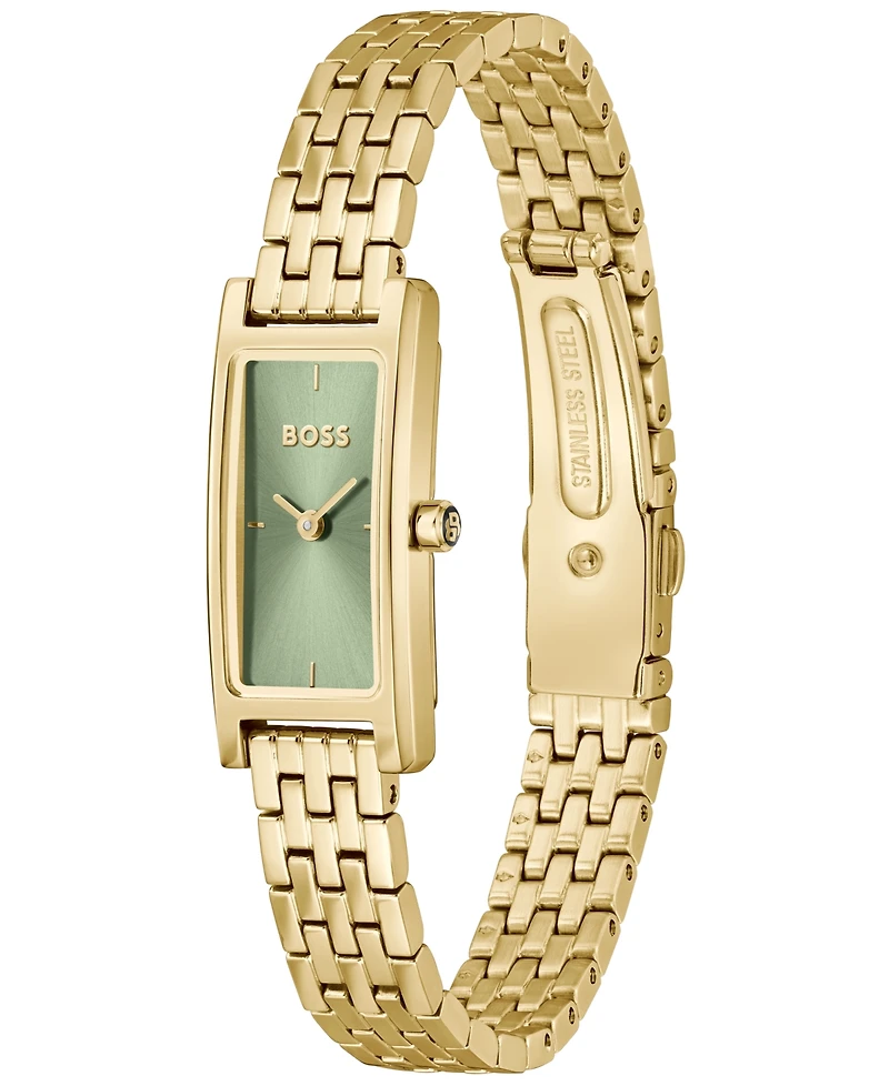 Hugo Boss Women's Lucy Quartz Ionic Plated Thin Gold Steel Watch 15mm