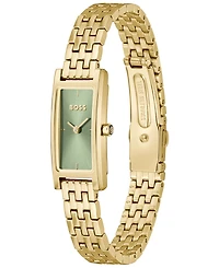 Hugo Boss Women's Lucy Quartz Ionic Plated Thin Gold Steel Watch 15mm