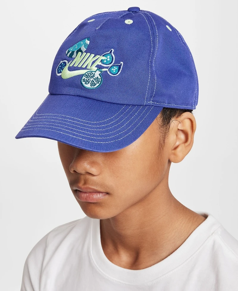 Big Boys and Girls Nike Blue Fruit Club Adjustable Hat