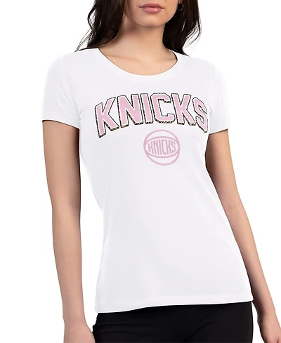 G-iii 4Her by Carl Banks Women's New York Knicks Super-Slim Lightweight T-Shirt