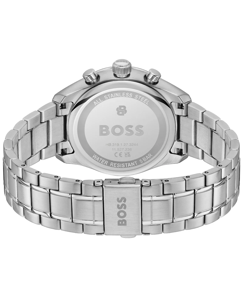 Hugo Boss Men's Grand Prix Quartz Chrono Stainless Steel Watch 38mm