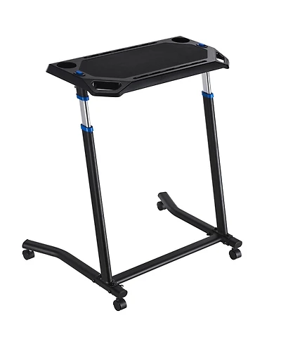 Sevorley Mobile Foldable Cycling Desk, 8-Level Height-Adjustable Bike and Treadmill Workstation with Wheels