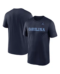 Jordan Men's Navy North Carolina Tar Heels Primetime Legend Wordmark T-Shirt