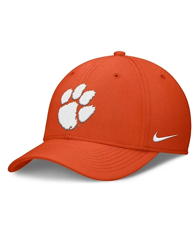 Men's Nike Orange Clemson Tigers Rise SwooshFlex Dri-fit Hat