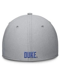 Men's Nike Gray Duke Blue Devils Rise SwooshFlex Dri-fit Hat