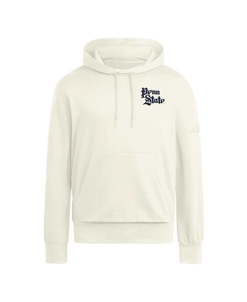 Men's adidas Cream Penn State Nittany Lions Vintage Vault Premium Hoodie