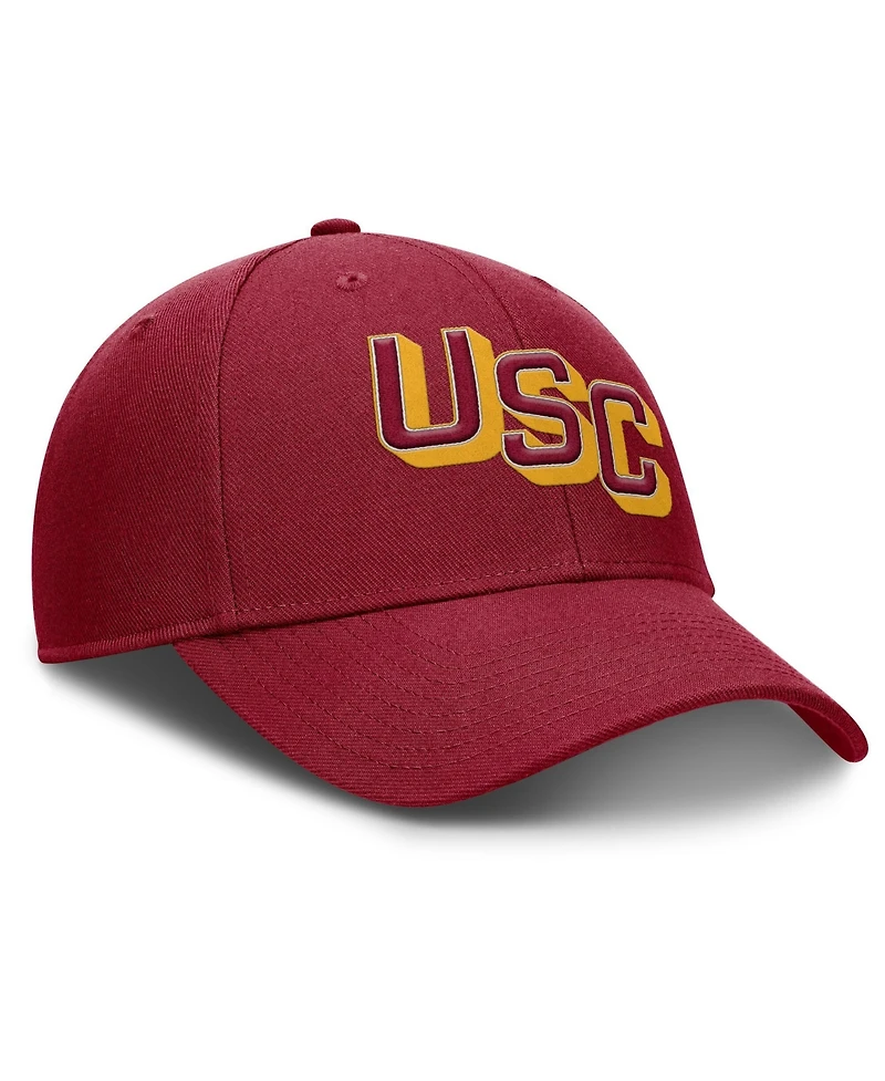 Nike Men's Cardinal Usc Trojans Slanted Primetime Rise Performance Adjustable Hat
