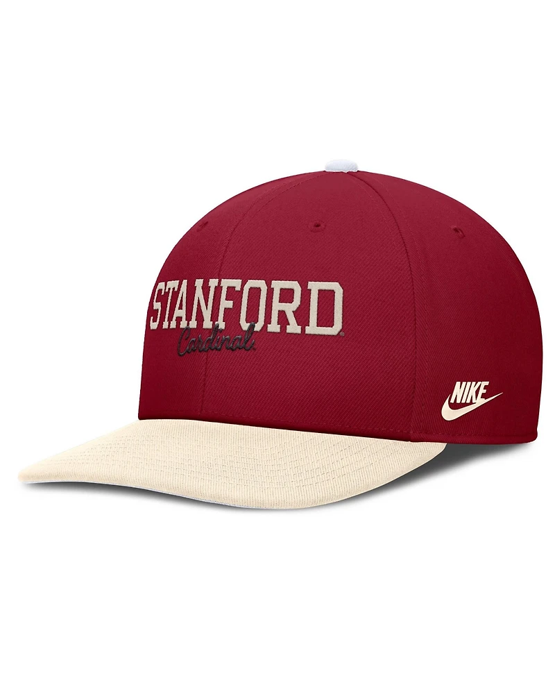 Men's Nike Cardinal/Cream Stanford Cardinal Pro Legacy Script snapback Hat