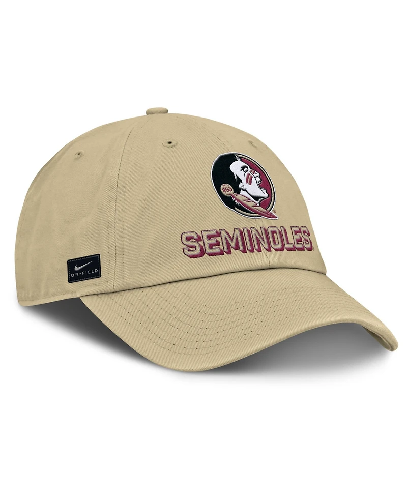 Men's Nike Gold Florida State Seminoles 2025 On-Field Club Adjustable Hat