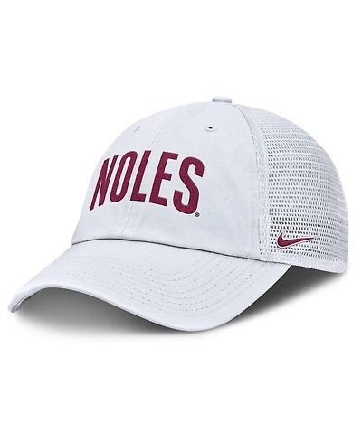 Nike Men's White Florida State Seminoles Club Campus Trucker Adjustable Hat