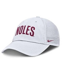 Nike Men's White Florida State Seminoles Club Campus Trucker Adjustable Hat