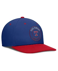 Nike Men's Royal/Red Texas Rangers Cooperstown Collection Pro Dri-fit Snapback Hat