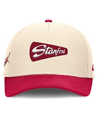 Nike Men's Natural/Cardinal Stanford Cardinal Academic Rise Dri-fit Adjustable Hat