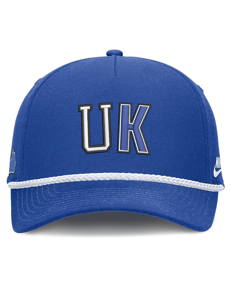 Men's and Women's Nike Royal Kentucky Wildcats 2026 Basketball Refresh 5-Panel Rope Rise Hat
