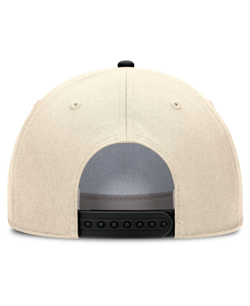 Men's and Women's Nike Natural Iowa Hawkeyes 2026 Primetime Natural 5-Panel Rope 2-Tone Rise Hat