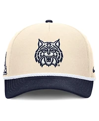 Men's and Women's Nike Natural Arizona Wildcats 2026 Primetime Natural 5-Panel Rope 2-Tone Rise Hat
