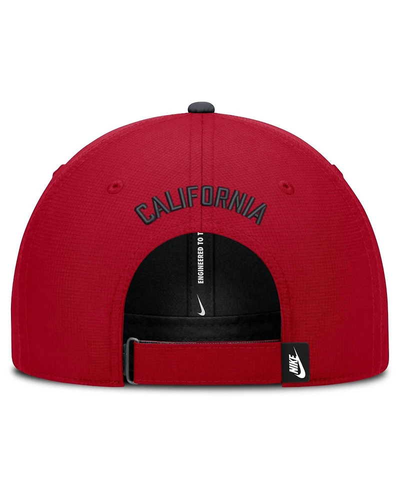 Men's Nike Red California Angels Cooperstown Collection Club Dri-fit Adjustable Hat
