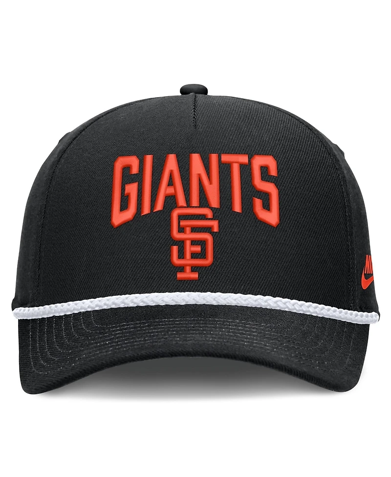Men's Nike Black San Francisco Giants Cooperstown Rise Adjustable Hat