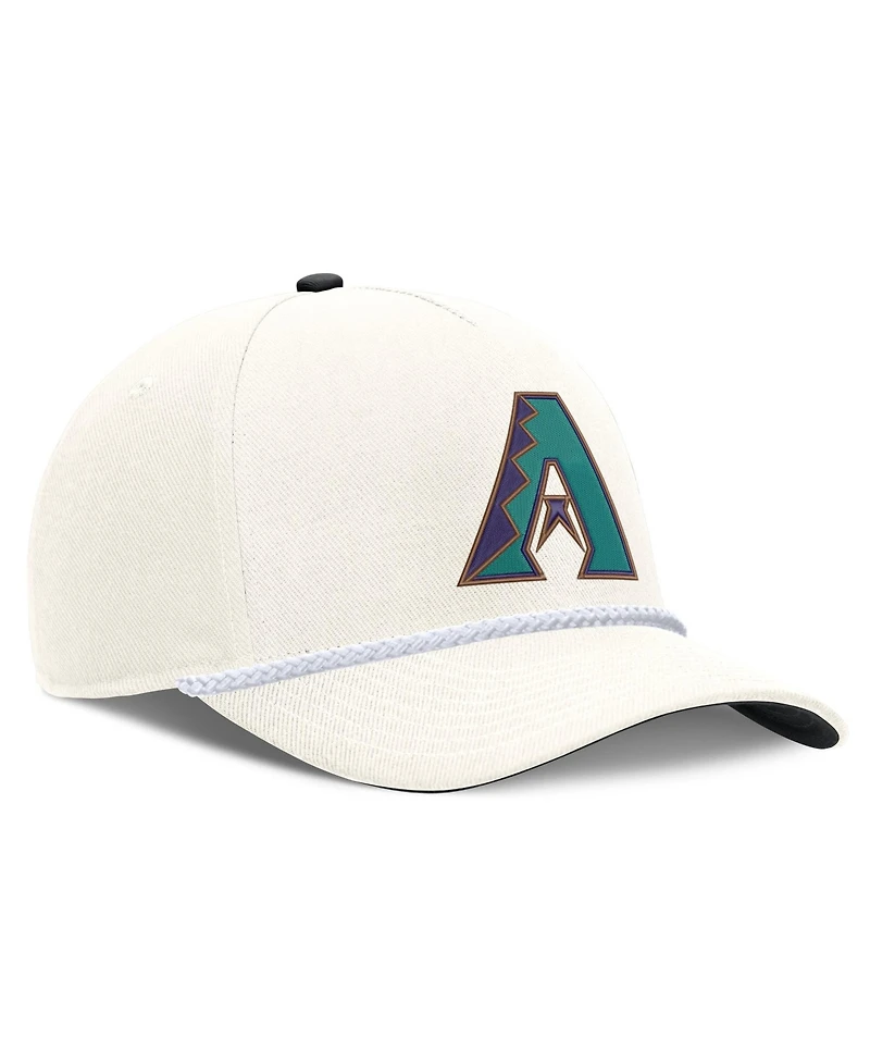Men's Nike Cream Arizona Diamondbacks Cooperstown Rise Adjustable Hat